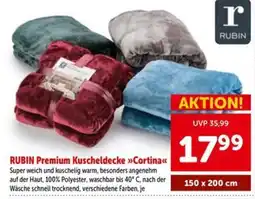 Interspar RUBIN Premium Kuscheldecke »Cortina« Angebot