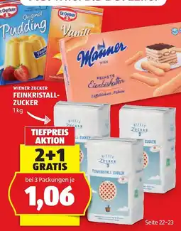 Hofer Wiener Zucker Feinkristall-Zucker Angebot