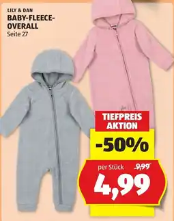 Hofer Lily & Dan Baby-Fleece-Overall Angebot
