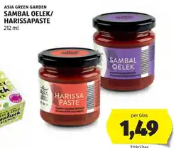 Hofer Asia Green Garden Sambal Oelek/Harissapaste Angebot