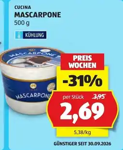 Hofer Cucina Mascarpone Angebot
