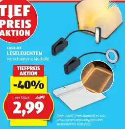 Hofer Casalux Leseleuchten Angebot