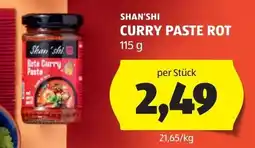 Hofer Shan'shi Curry Paste Rot Angebot