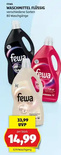 Hofer Fewa Waschmittel Flüssig Angebot