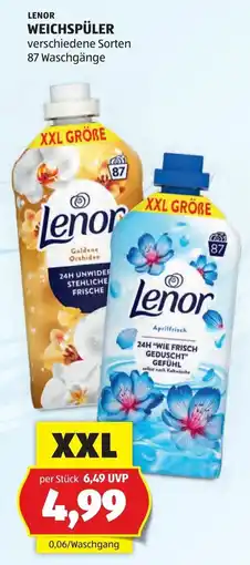 Hofer Lenor Weichspüler Angebot
