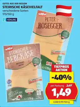 Hofer Steirischer Bergkäse Peter Rosegger Angebot