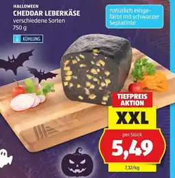 Hofer Halloween Cheddar Leberkäse Angebot