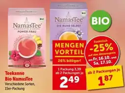 Interspar Teekanne Bio NamasTee Angebot