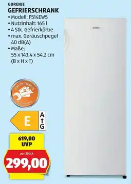 Hofer Gorenje Gefrierschrank Angebot