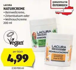 Hofer Lacura Naturcreme Angebot