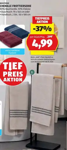 Hofer Novitesse chenille frottierserie Angebot