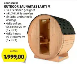 Hofer Home Deluxe Outdoor Saunafass Lahti M Angebot