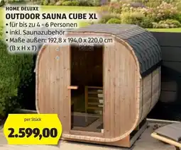 Hofer Home Deluxe Outdoor Sauna Cube XL Angebot