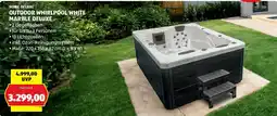 Hofer Home Deluxe Outdoor Whirlpool White Marble Deluxe Angebot