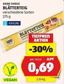 Hofer Good Choice Blätterteig Angebot