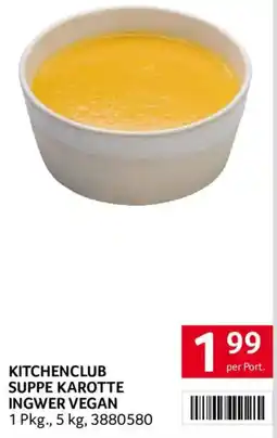 Transgourmet Kitchenclub Suppe Karotte Ingwer Vegan Angebot