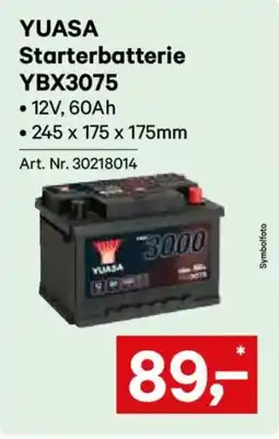 Lagerhaus YUASA Starterbatterie YBX3075 Angebot
