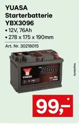Lagerhaus YUASA Starterbatterie YBX3096 Angebot