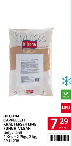 Transgourmet Hilcona Cappelleti Kräuterseitling Funghi Vegan Angebot