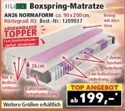 Norma Alga Matratze Boxspring Angebot