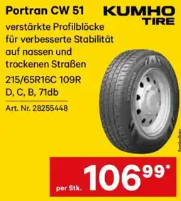 Lagerhaus Kumho Portran CW 51 Angebot