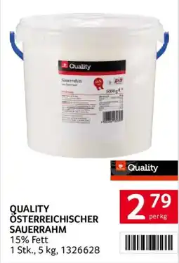 Transgourmet Quality Österreichischer Sauerrahm Angebot