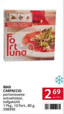 Transgourmet Fortuna Carpaccio Angebot