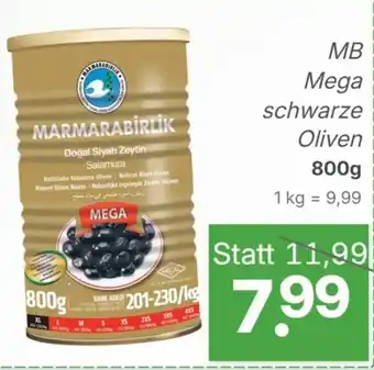 Marmarabirlik Mega schwarze Oliven