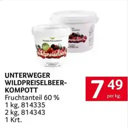 Transgourmet Unterweger Wildpreiselbeer-Kompott Angebot