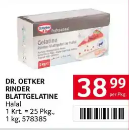 Transgourmet Dr. Oetker Rinder Blattgelatine Halal Angebot