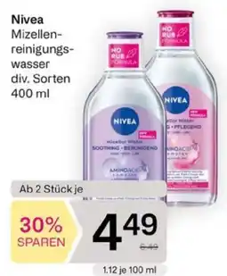 Bipa Nivea Mizellen-reinigungswasser Angebot