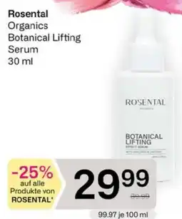 Bipa Rosental Organics Botanical Lifting Serum Angebot