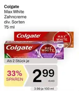 Bipa Colgate Max White Zahncreme Angebot