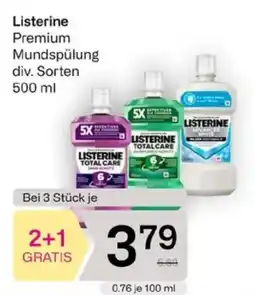 Bipa Listerine Premium Mundspülung Angebot