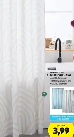 Hofer Home creation duschvorhang Angebot
