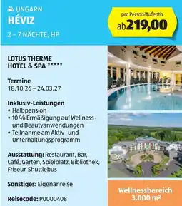 Hofer Ungarn héviz Angebot