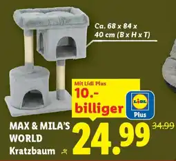 Lidl MAX & MILA'S WORLD Kratzbaum Angebot
