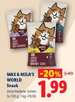 Lidl Max & Mila's World Snack Angebot