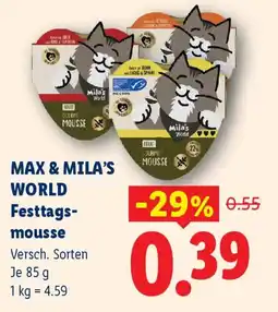 Lidl Max & Mila's World Festtags-mousse Angebot