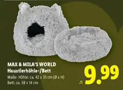 Lidl Max & Mila's World Haustierhöhle-/Bett Angebot