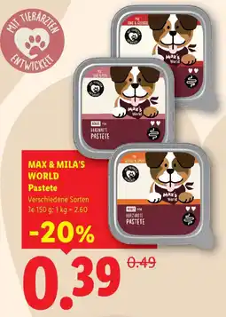 Lidl Max & Mila's World Pastete Angebot