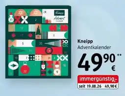 dm Kneipp Adventkalender Angebot