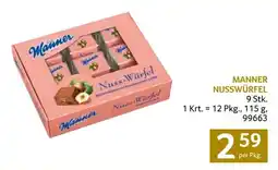 Transgourmet Manner nusswürfel Angebot