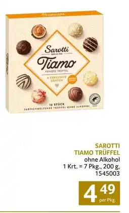 Transgourmet Sarotti Tiamo Trüffel Angebot