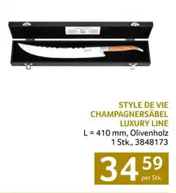 Transgourmet Style de Vie Champagnersäbel Luxury Line Angebot