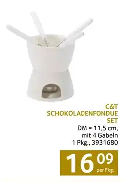 Transgourmet C&T Schokoladenfondue Set Angebot