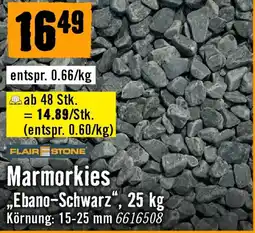 Hornbach Flair Stone Marmorkies „Ebano-Schwarz“ Angebot