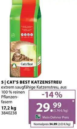 Dehner Cat's best katzenstreu Angebot