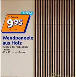 Action Wandpaneele aus Holz Angebot