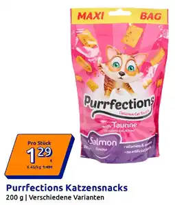 Action Purrfections Katzensnacks Angebot